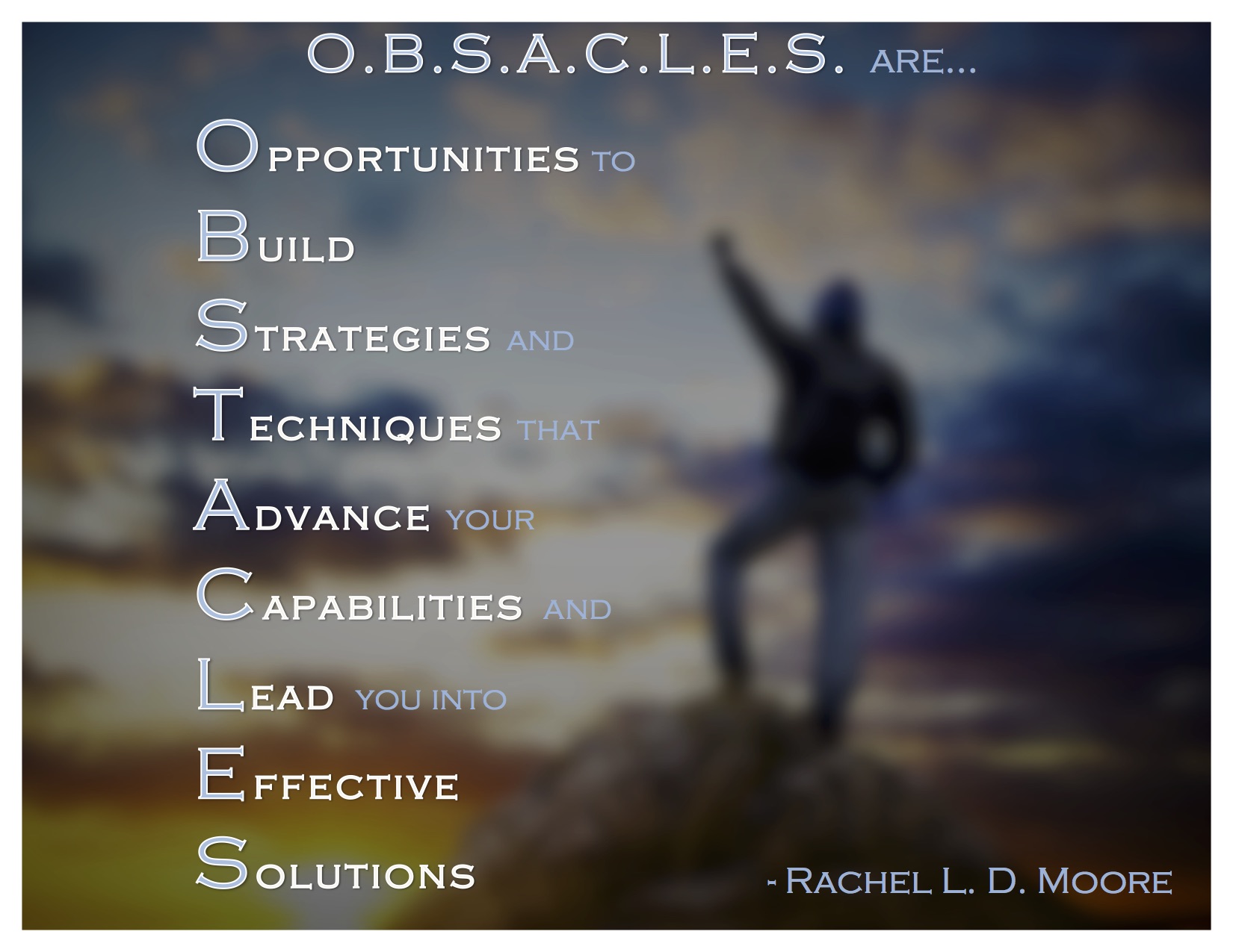 Obstacles acronym