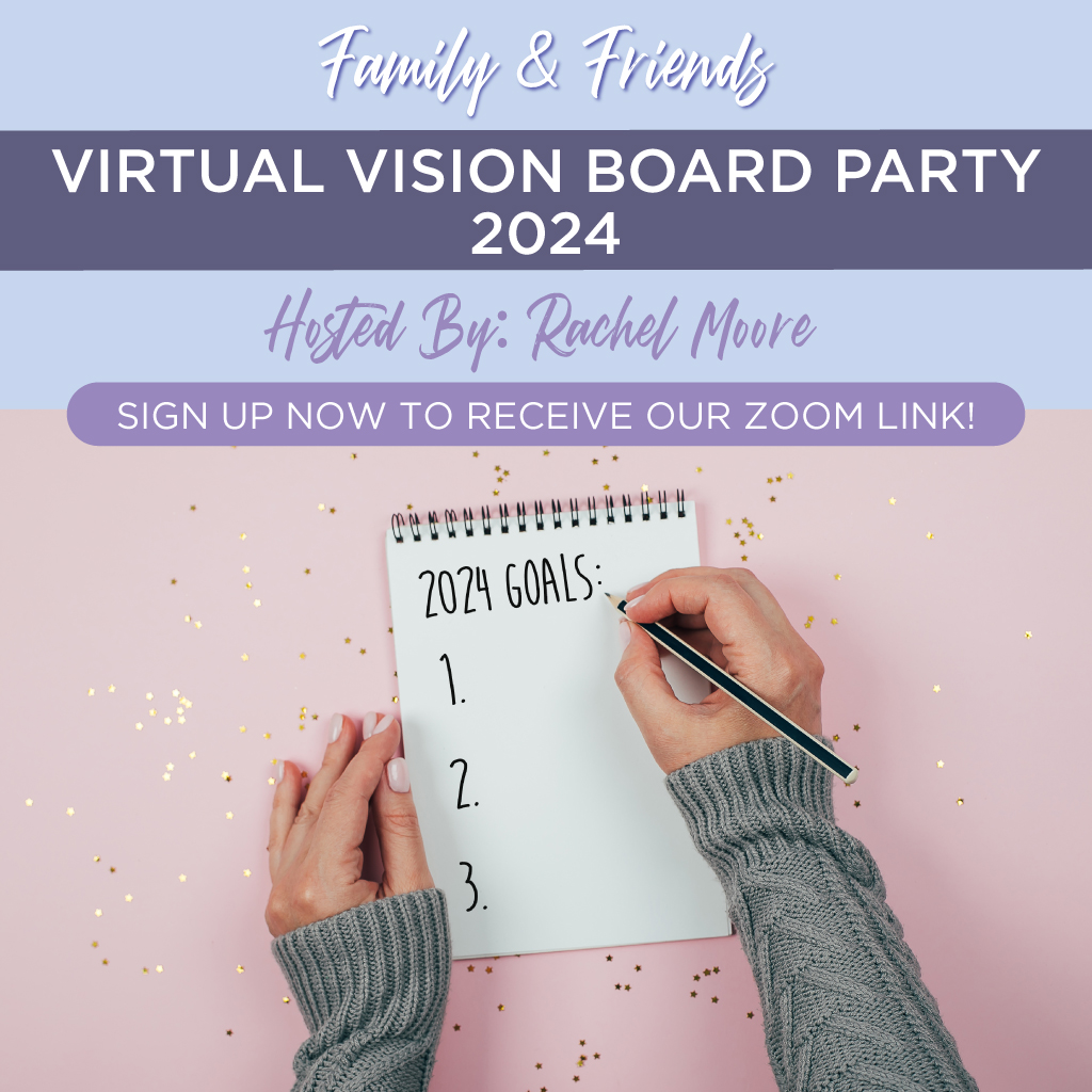 Virtual Vision Board Party 2024 with Coach Rachel